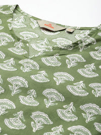 Anouk Ethnic Motifs Print Pure Cotton Kurta