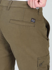The Indian Garage Co Men Slim Fit Solid Cargos Joggers