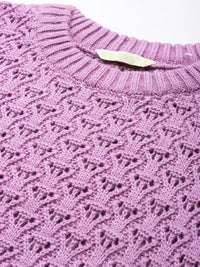 DressBerry Open-Knit Pullover