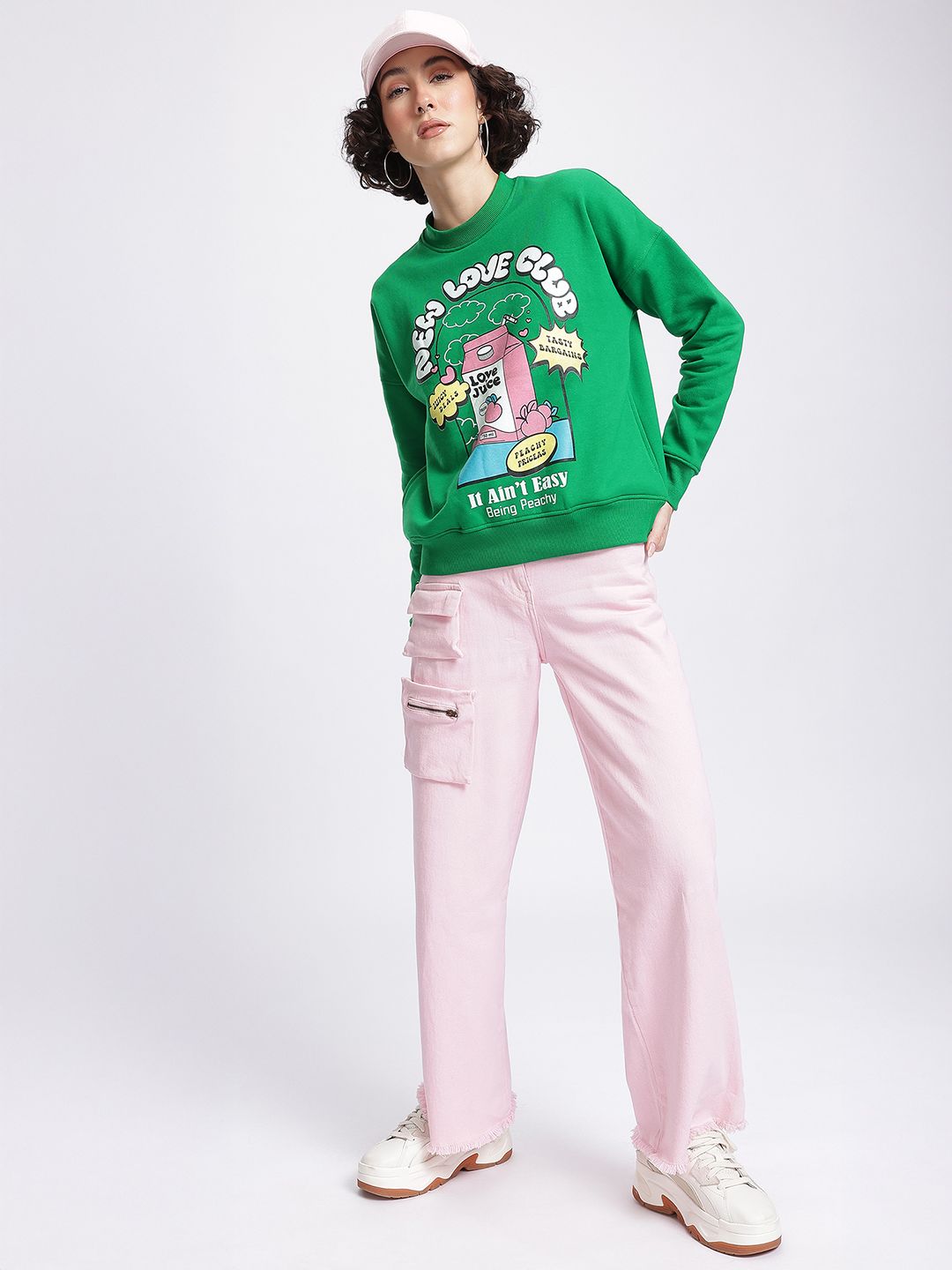 DressBerry Typography Printed Tonic Sweatshirt
