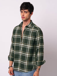 VASTRADO Classic Evergreen Broad Checked Slim Fit Pure Cotton Casual Shirt
