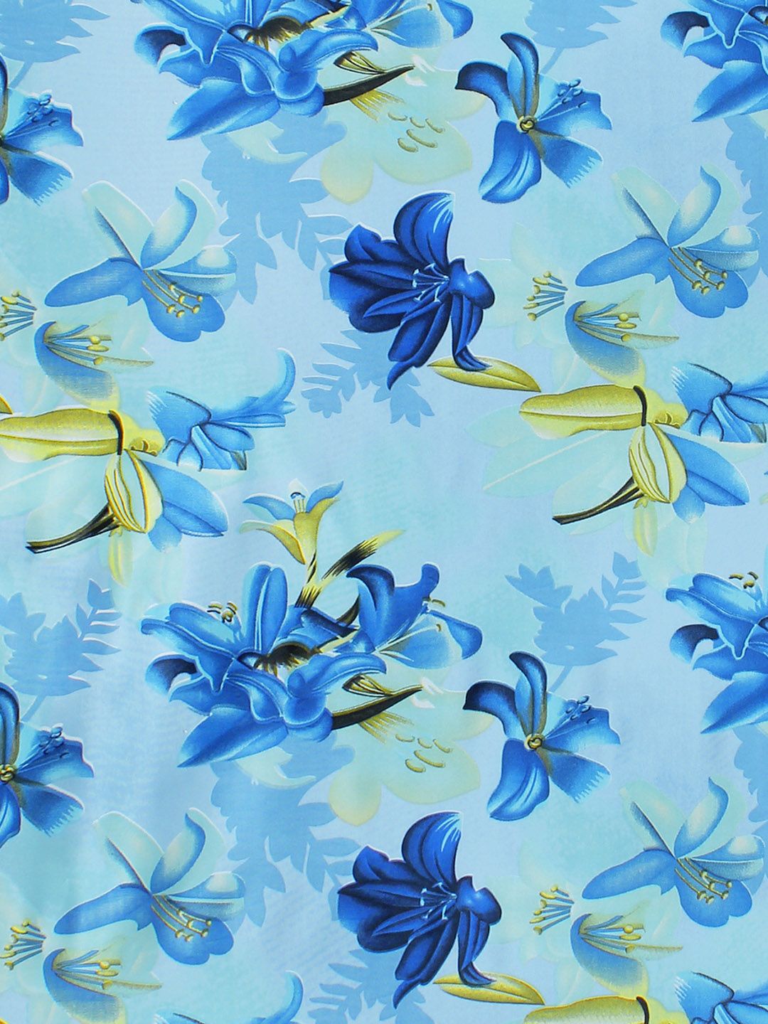 Story@home Blue & Green 2 Pieces Floral Window Curtain