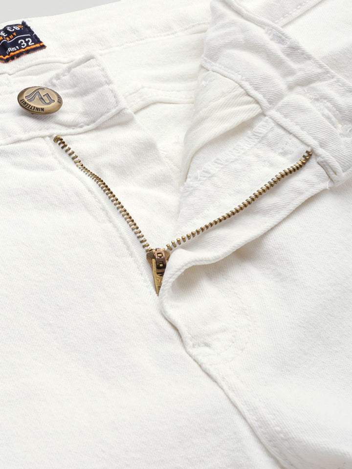 The Indian Garage Co Men Carrot Fit Light Fade Stretchable Jeans