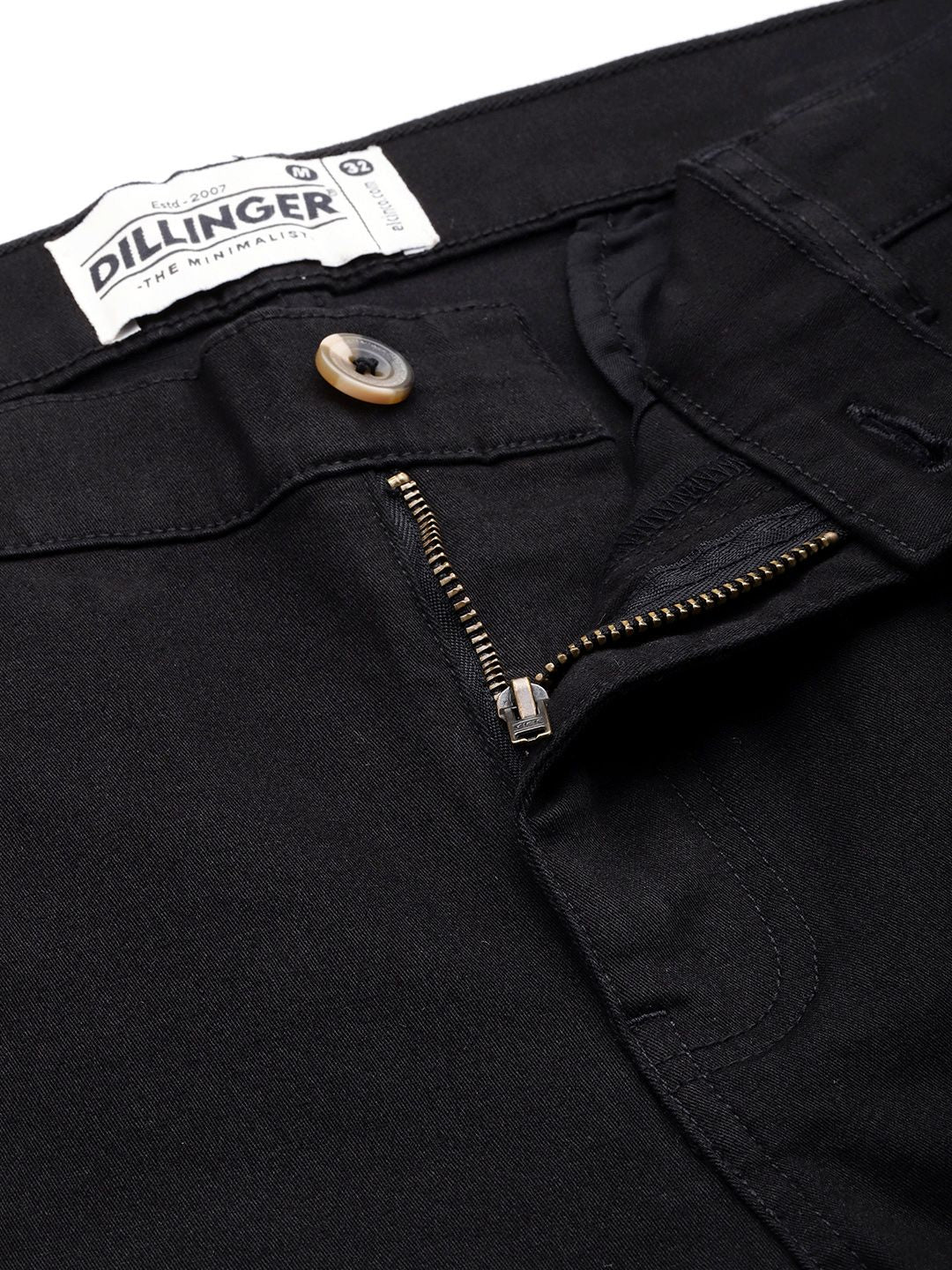DILLINGER Men Solid Ankle-Length Chinos Trousers