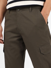 Urbano Fashion Men Mid-Rise Pure Cotton Cargo Trousers