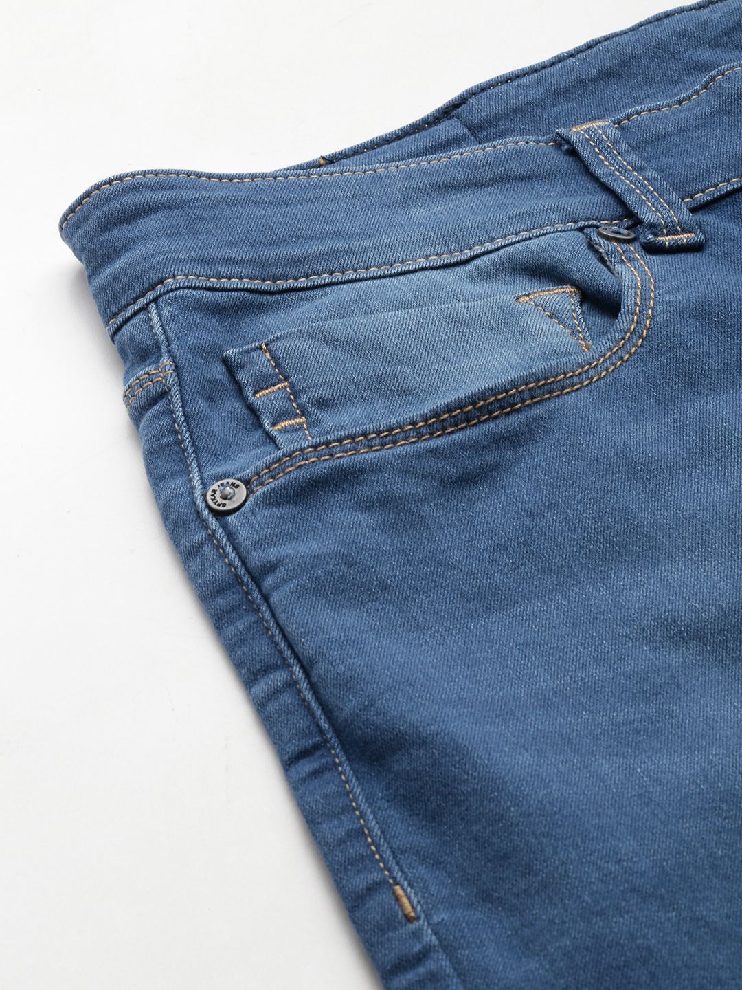 SPYKAR Men Skinny Slim Fit Low-Rise Light Fade Stretchable Jeans