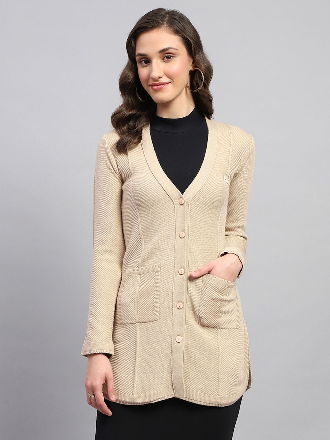 Monte Carlo Self-Striped Longline Cardigan