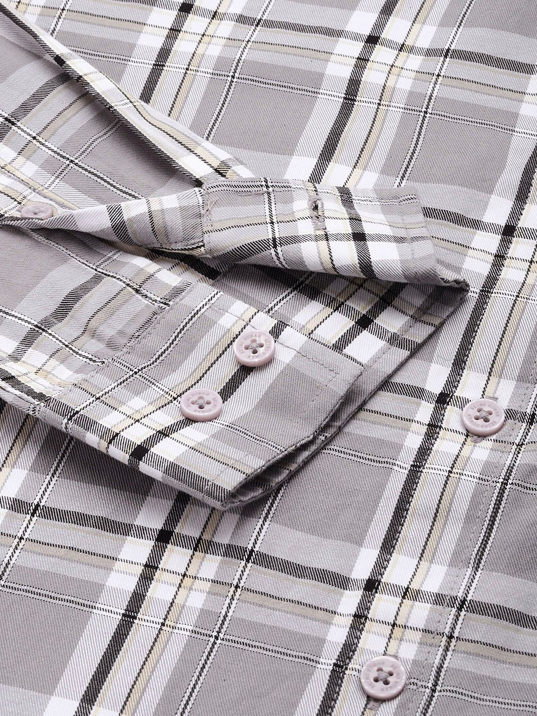 Being Human Pure Cotton Checked Casual Shirt