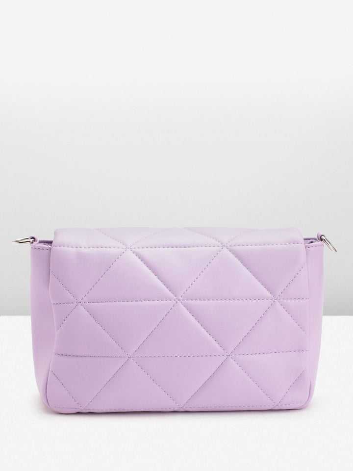 Lino Perros Structured Sling Bag with Quilted Detail