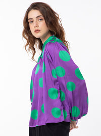 RAREISM Paneled Polka Statement Top