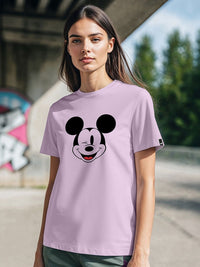 Bewakoof Mickey Mouse Printed Round Neck Cotton T-shirt