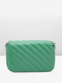 Lino Perros Structured Sling Bag with Quilted Detail