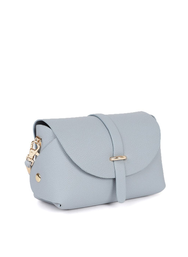 DressBerry Blue Textured Small Sling Bag