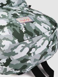 Lino Perros Women Olive Green & White Camouflage Print Laptop Backpack