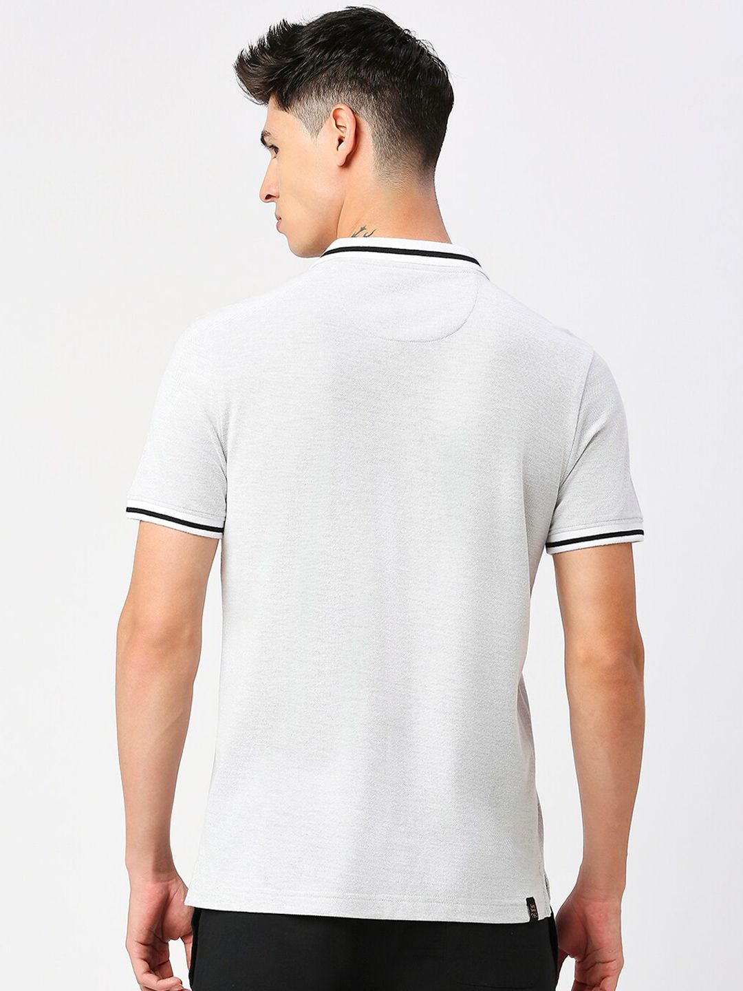 Being Human Typography Printed Polo Collar Short Sleeves Regular T-shirt