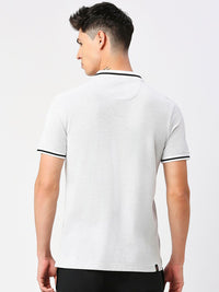 Being Human Typography Printed Polo Collar Short Sleeves Regular T-shirt