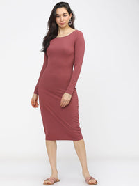 Tokyo Talkies Rose Bodycon Midi Dress