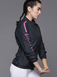 HRX by Hrithik Roshan Rapid-Dry Typography Printed Training or Gym Sporty Jacket
