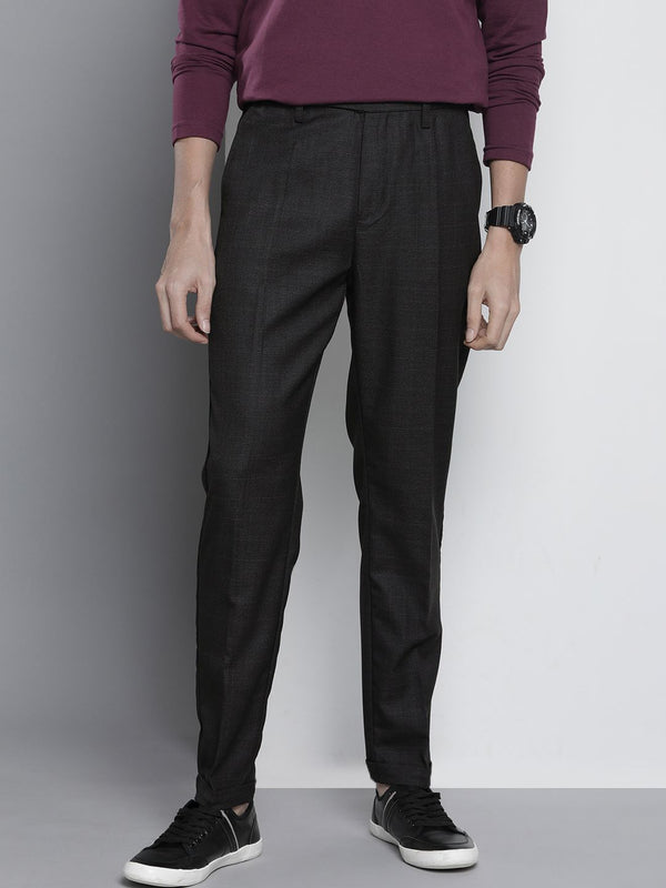 The Indian Garage Co Self Design Regular Fit Chinos Trousers