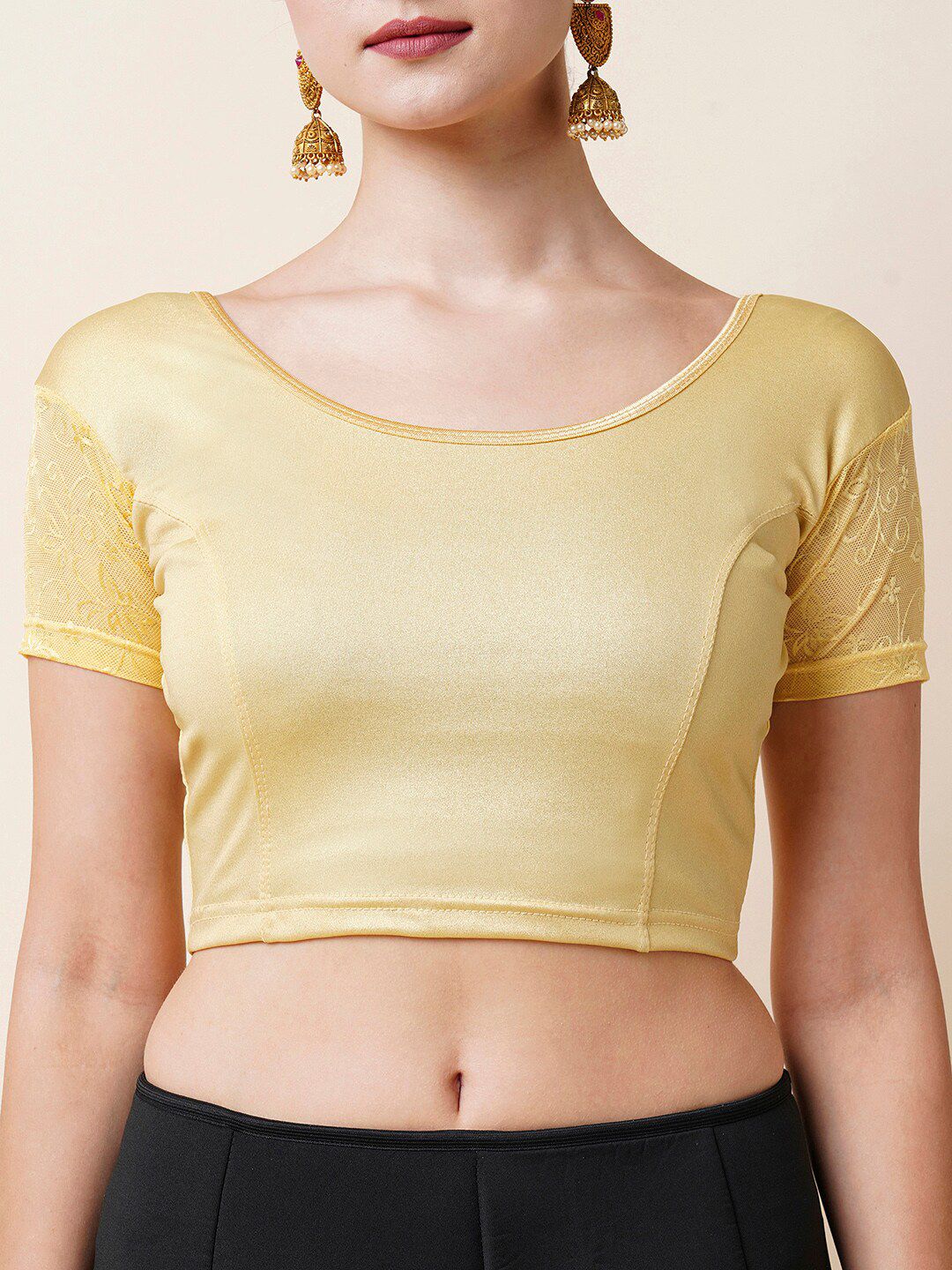 Saree mall Stretchable Cotton Saree Blouse