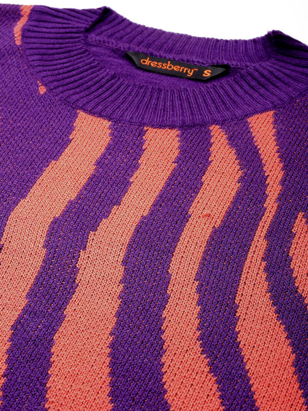 DressBerry Animal Design Acrylic Pullover