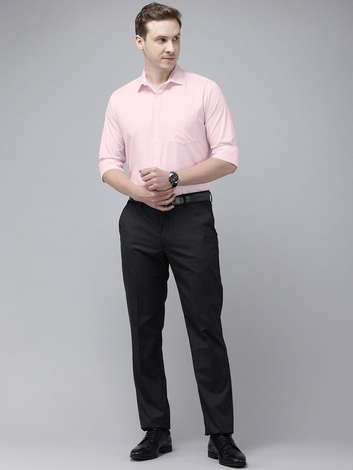 Park Avenue Self Design Slim Fit Textured Formal Shirt