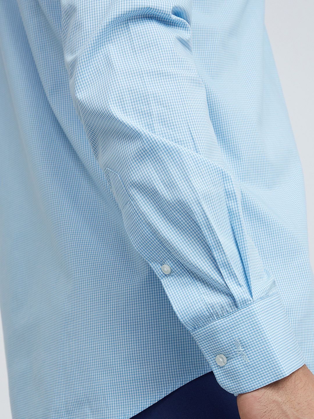 Park Avenue Pure Cotton Slim Fit Checked Formal Shirt