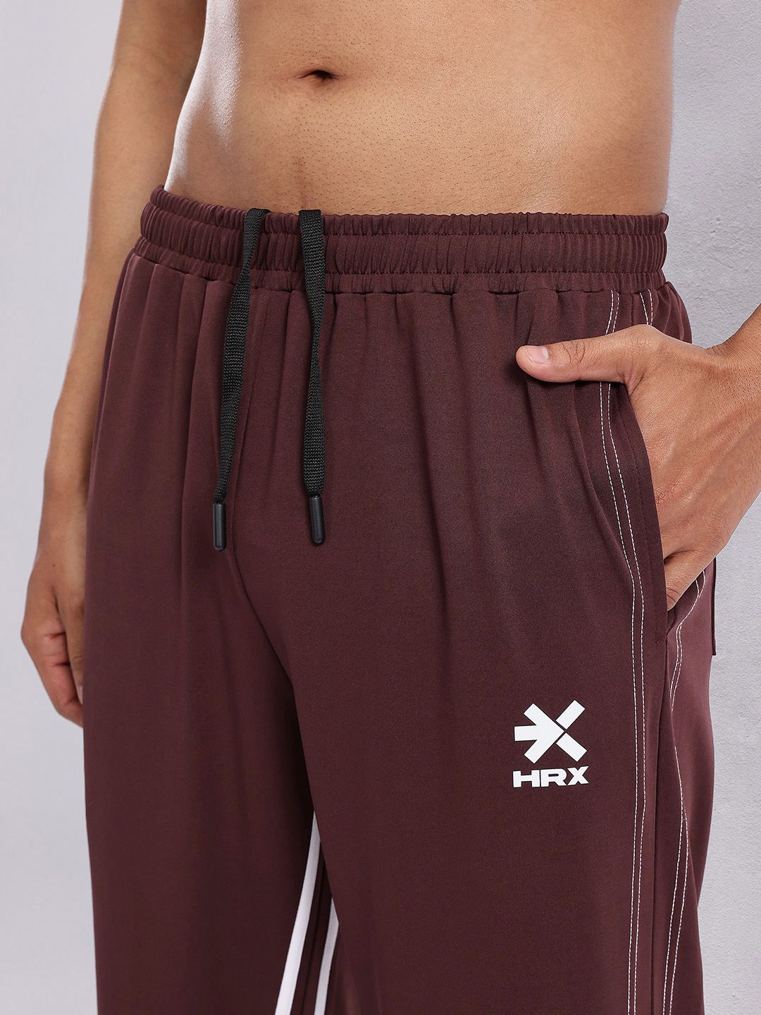 HRX by Hrithik Roshan Men Striped Detail Training Track Pants