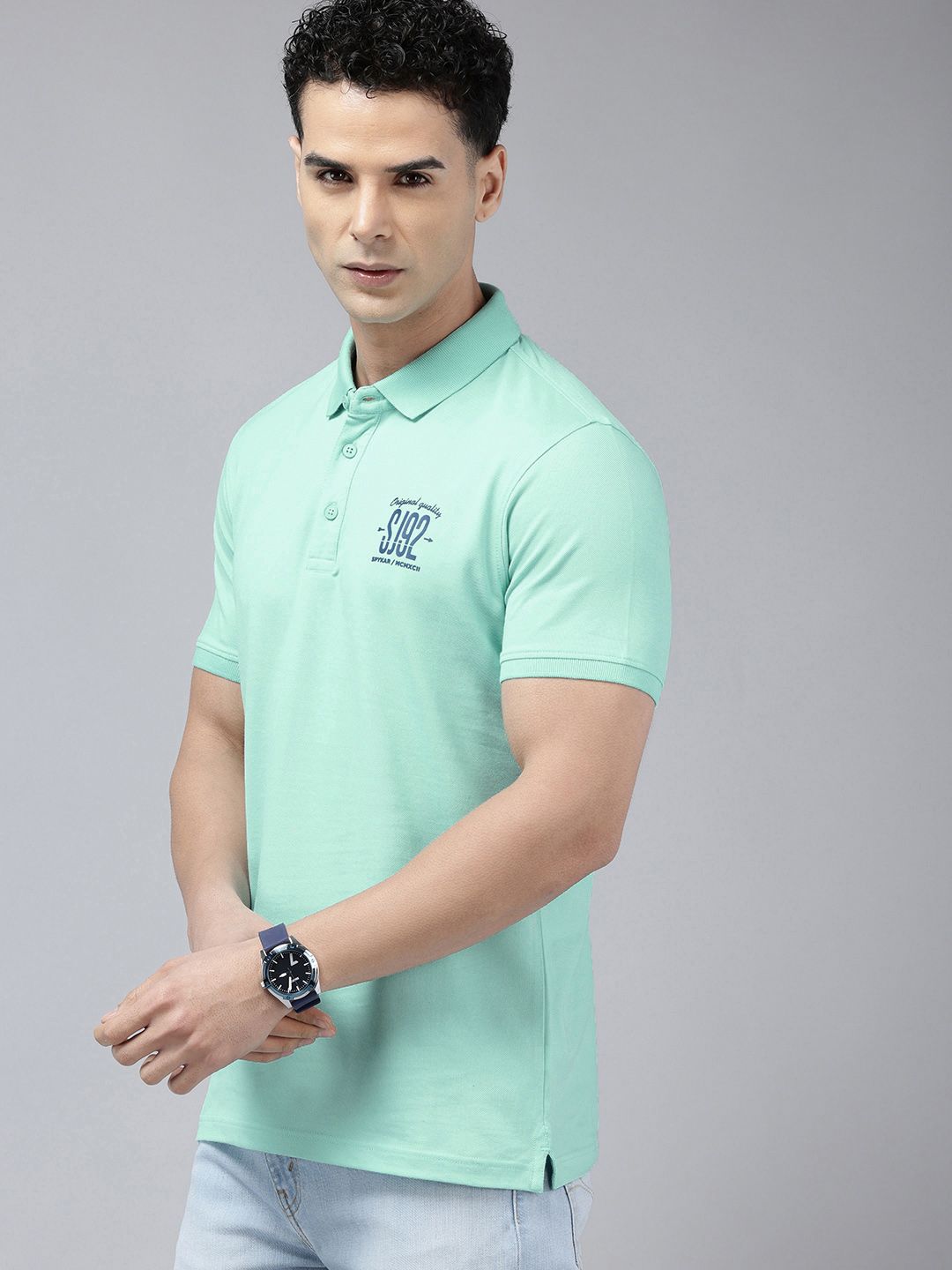 SPYKAR Polo Collar Slim Fit T-shirt