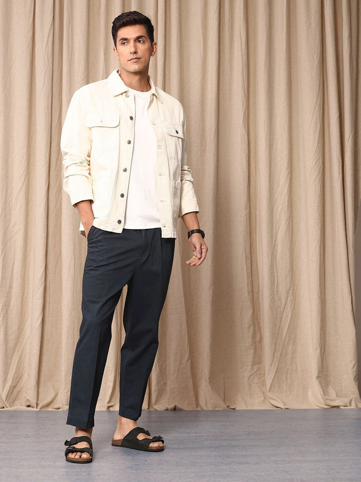 Mr Bowerbird Men Oversized Fit Pleated Trousers