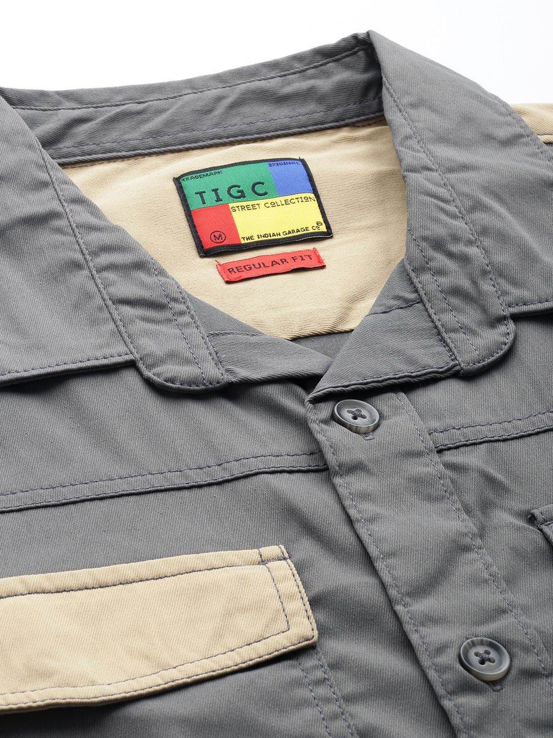 The Indian Garage Co Cutaway Collar Casual Shirt
