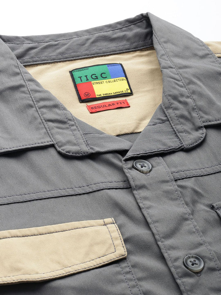 The Indian Garage Co Cutaway Collar Casual Shirt