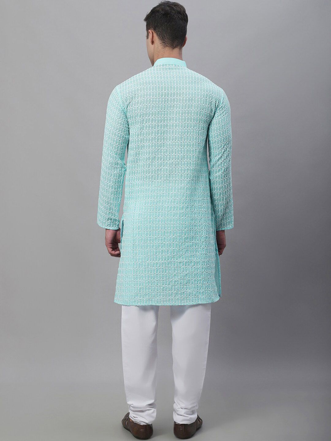 SOJANYA Embroidered Thread Work Pure Cotton Kurta With Churidar