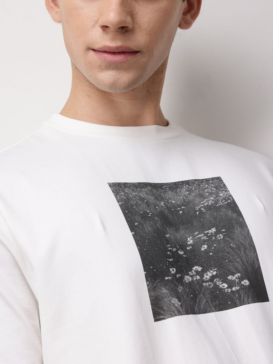 ether Men Grower Floral Printed Comfort Fit T-shirt