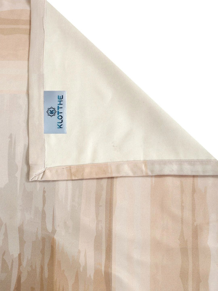 Moda Rapido X KLOTTHE Beige & Brown Floral 400 TC King Bedsheet with 2 Pillow Covers