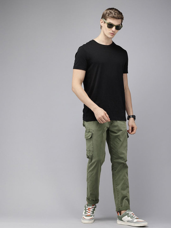 SPYKAR Men Slim Fit Cargos Trousers