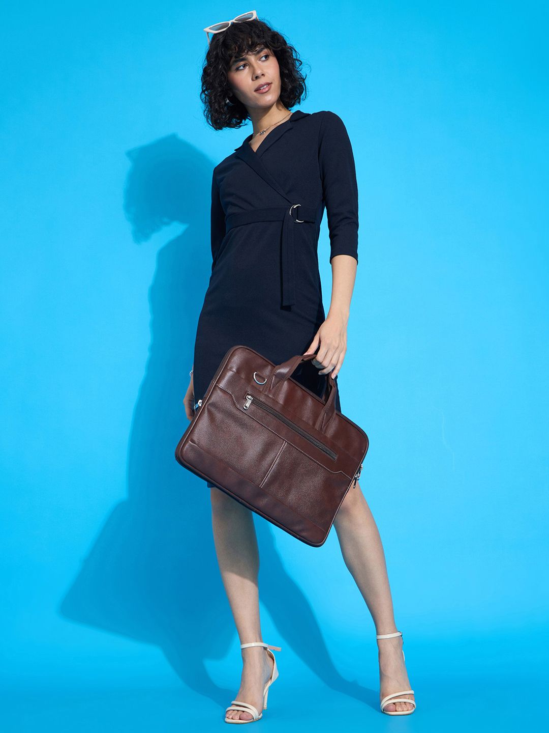 SASSAFRAS worklyf V-Neck Wrap Dress
