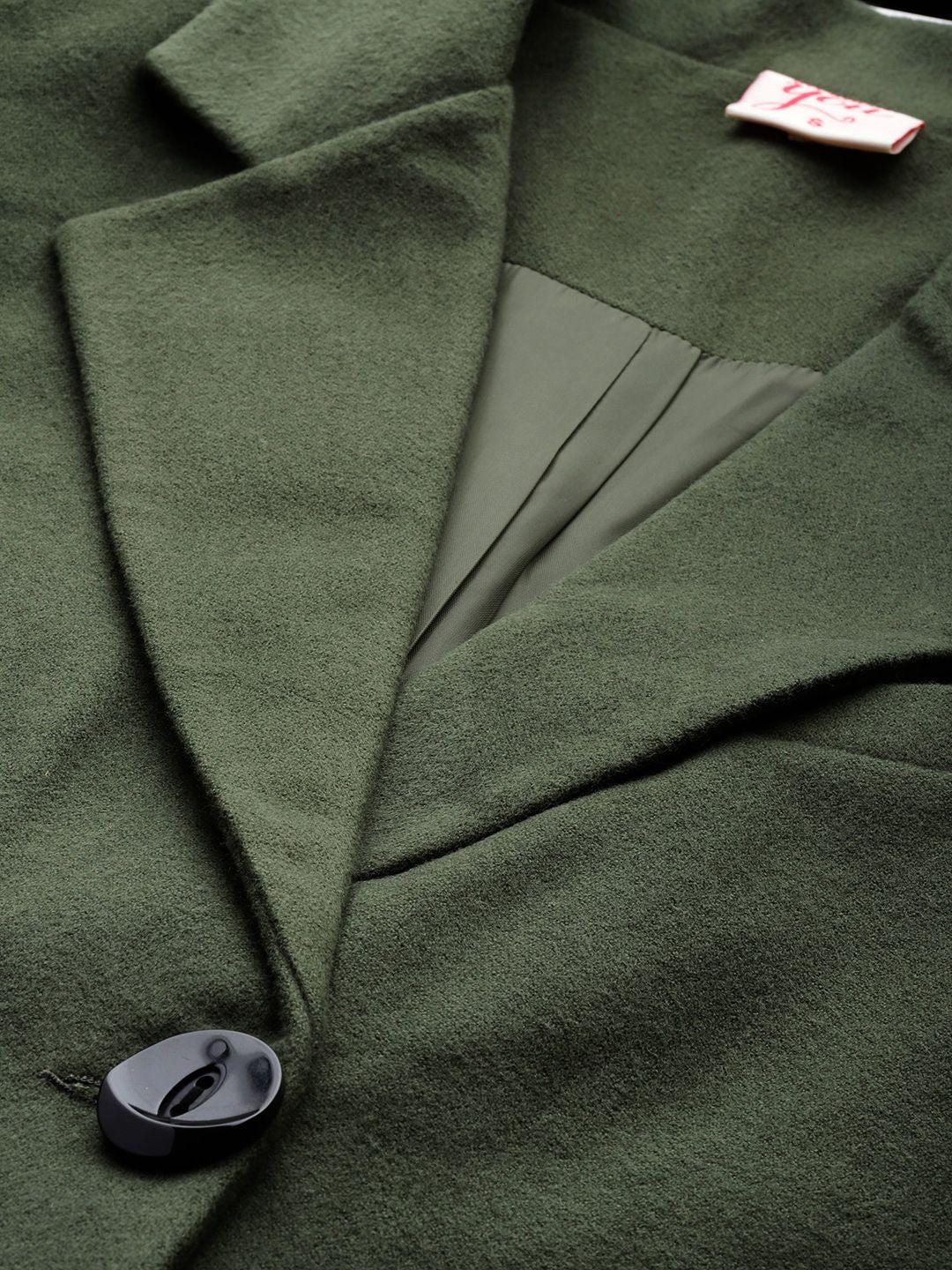 all about you Notched Lapel Collar Longline Overcoat