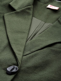 all about you Notched Lapel Collar Longline Overcoat