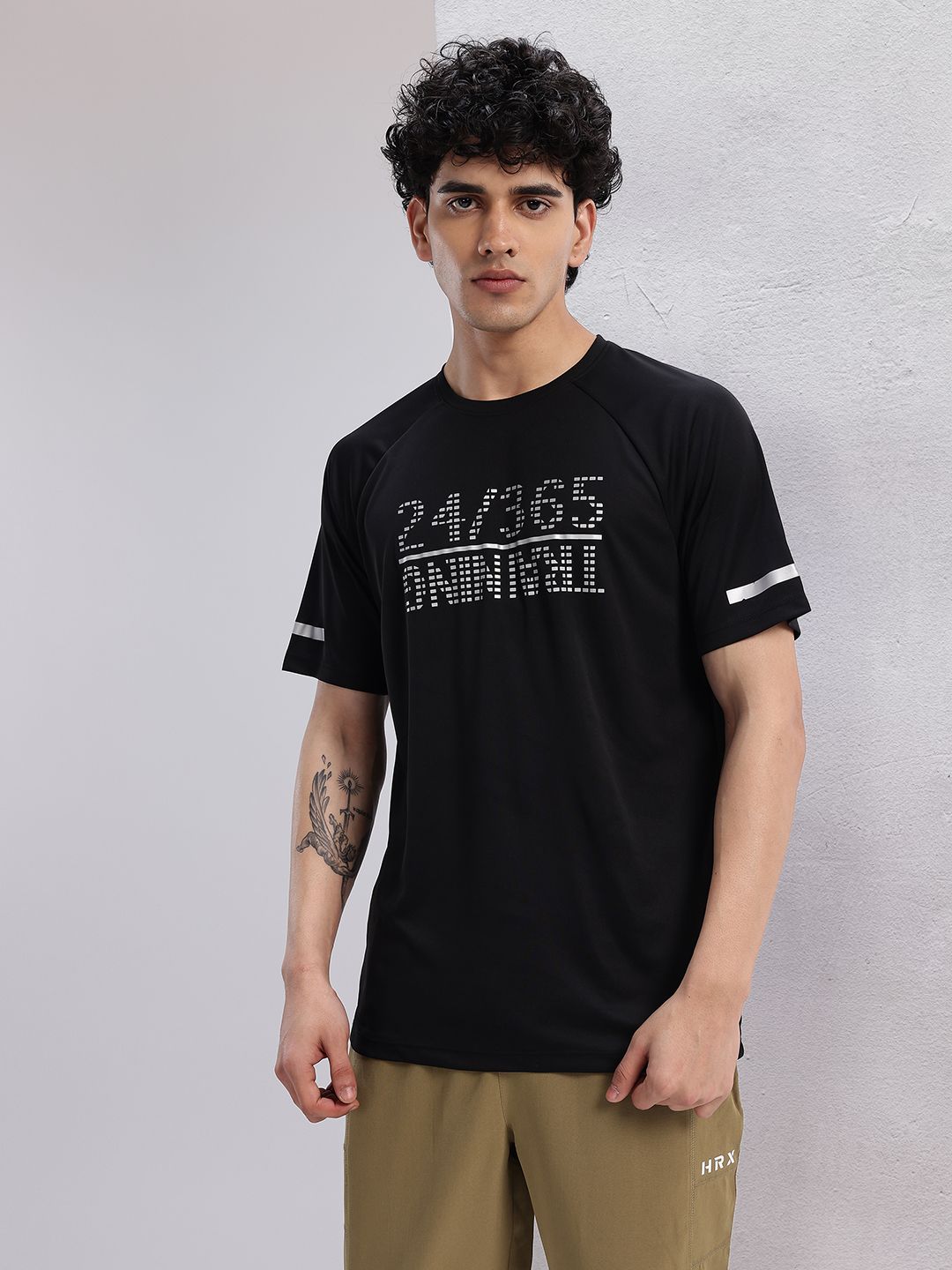 HRX by Hrithik Roshan Printed Rapid-Dry Training T-shirt