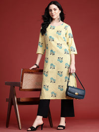 Anouk Women Pure Cotton Floral Printed Kurta