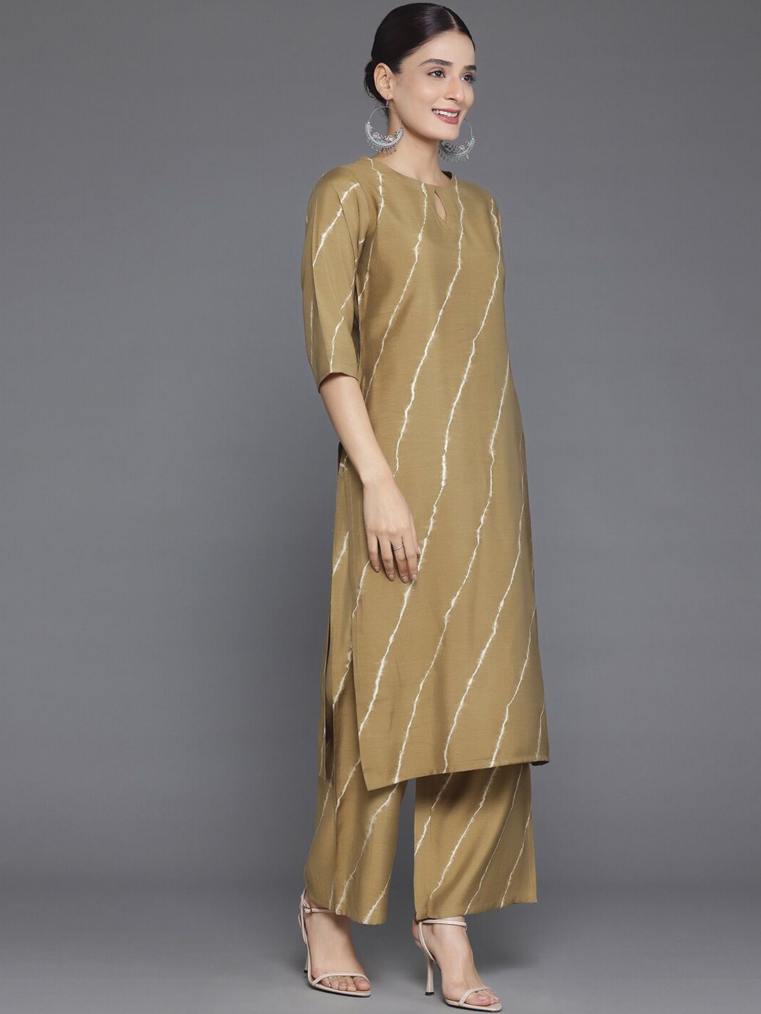 Libas Printed Regular Kurta with Palazzos & With Dupatta
