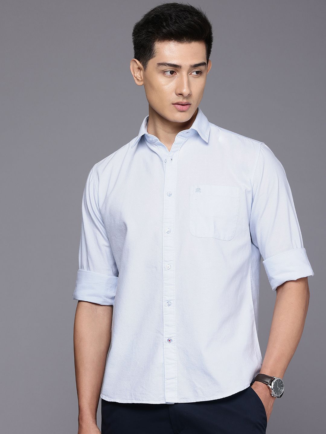 Raymond Pure Cotton Slim Fit Casual Shirt
