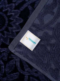 MYTRIDENT Blue Cotton 600 GSM Bath Towel