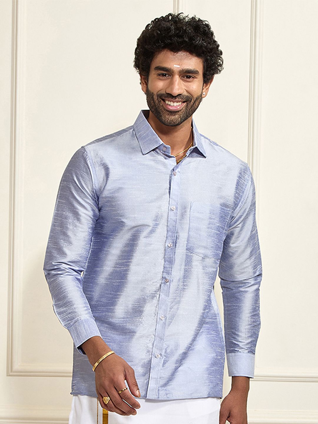 Vastramay Premium Spread Collar Casual Shirt