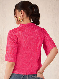 DENNISON Abstract Printed Regular Top