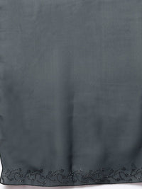 KLOTTHE Women Grey Embellished Burqa With Scarves