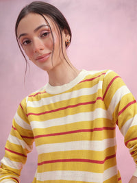 DressBerry Striped Acrylic Pullover