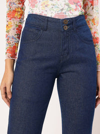 DressBerry Women Stylish Stitches Baggy Jeans
