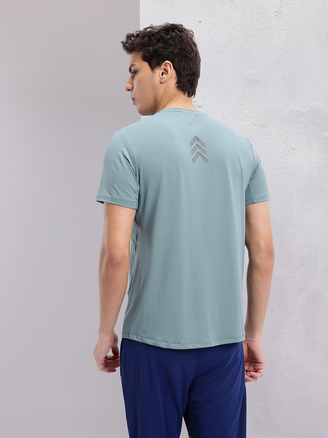 HRX by Hrithik Roshan Men Solid Round Neck Running T-shirt with Perforations